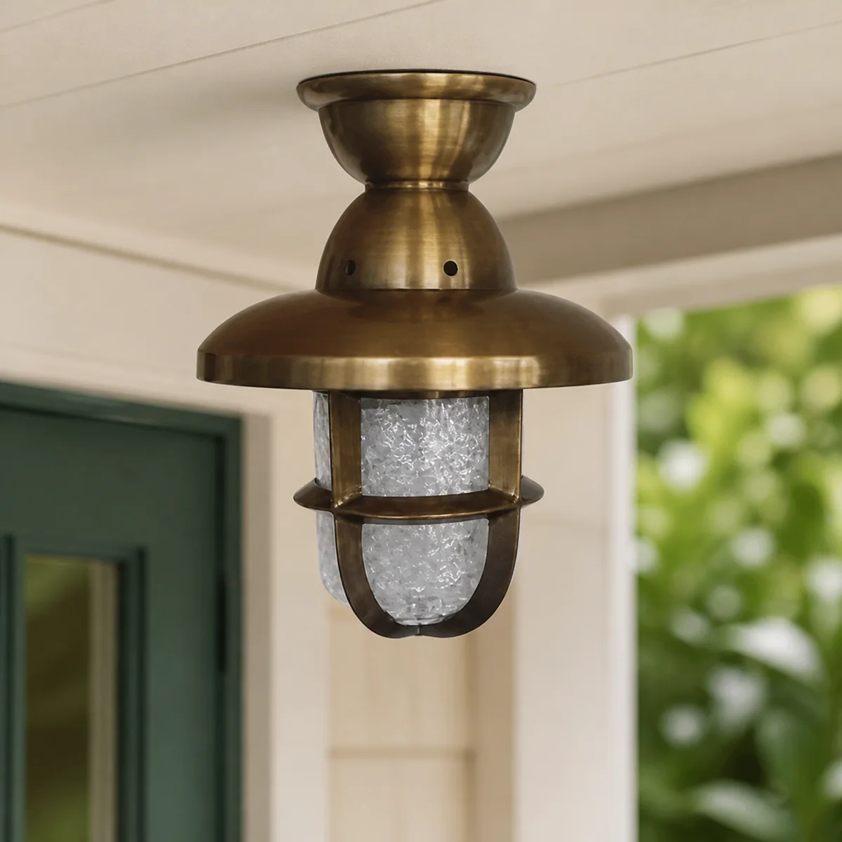 Heritage Brass Cage Light Small staged in a curated room setting one.