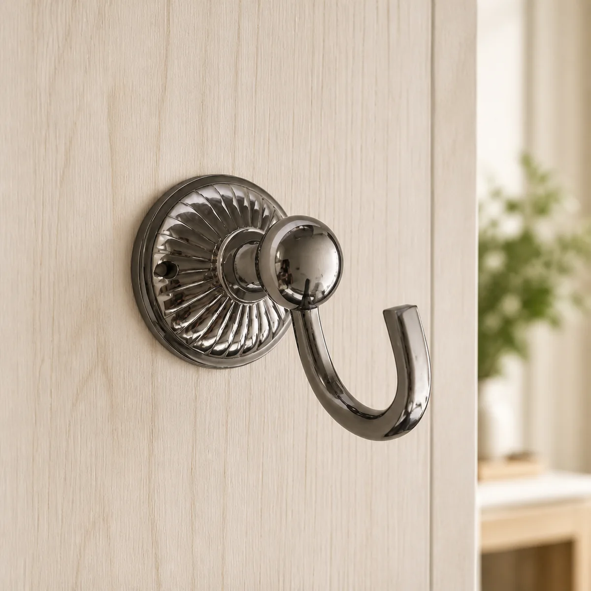 Sunburst Single Wall Hook staged in a curated room setting one.